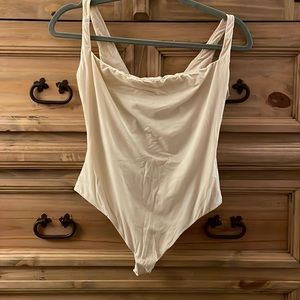 SKIMS tan XL bodysuit
